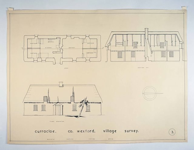 Curracloe, County Wexford, 1944: Architectural Drawings of Traditional Houses