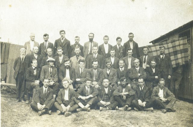 Group of internees, Ballykinlar Intenment Camp, 1920-1921