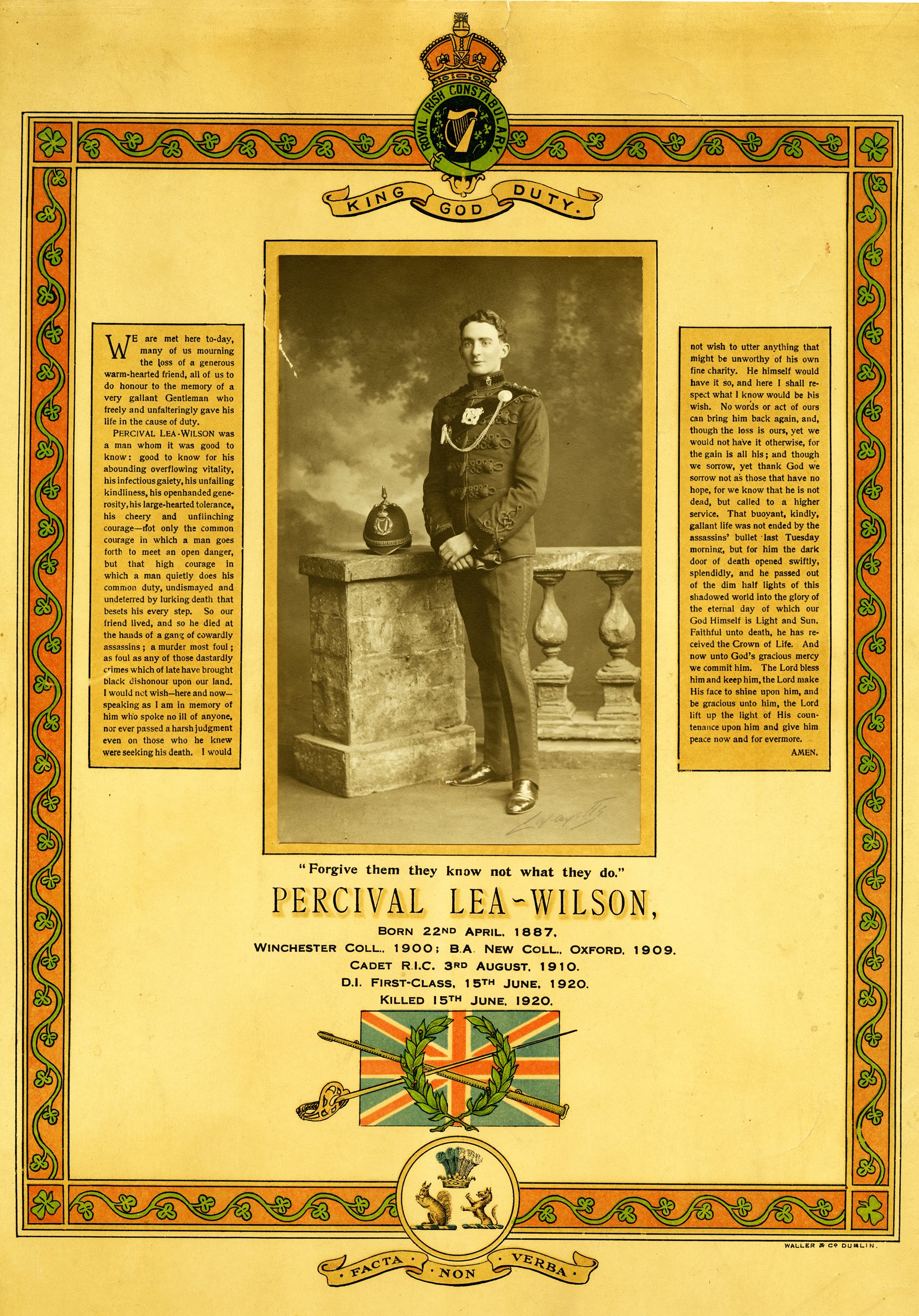 Percival Lea Wilson, 1920