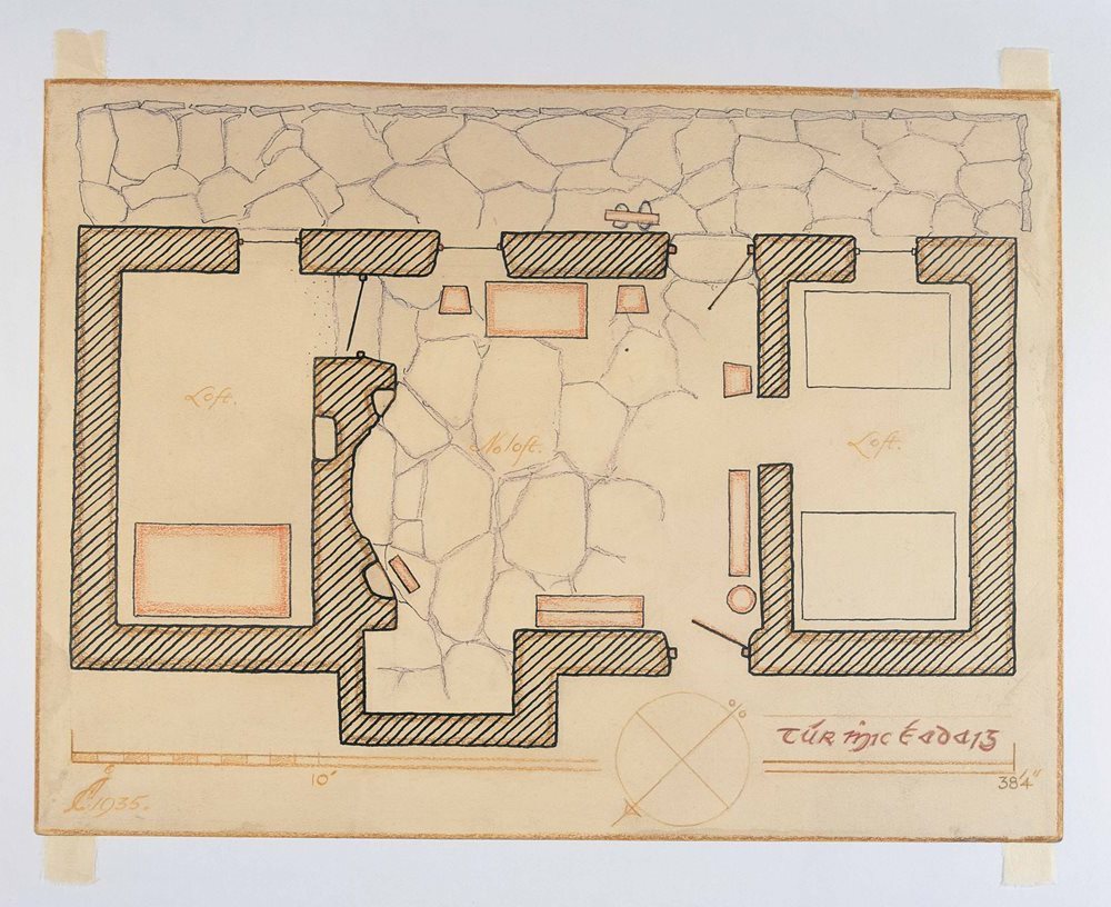 Eiteolaithe Sualannacha, na 1930idí: Líníochtaí Ailtireachta de Thithe Traidisiúnta na hÉireann