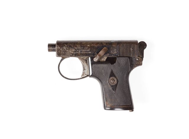 Webley & Scott automatic pistol, Harry Boland