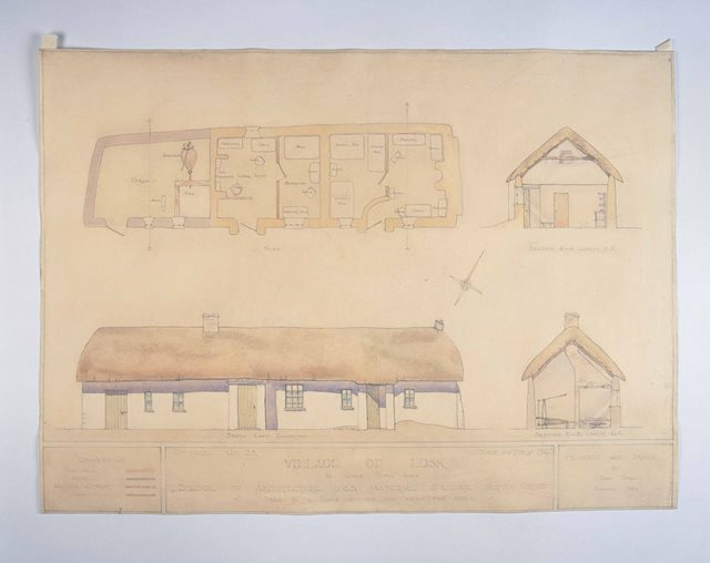 Lusk, Co. Dublin, 1943: Architectural Drawings and Watercolours of Traditional Houses