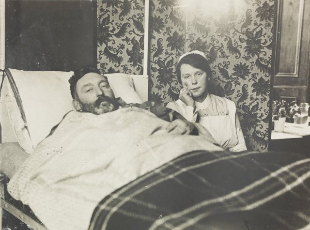 Phil Shanahan and Nurse, Mater Hospital, 1920