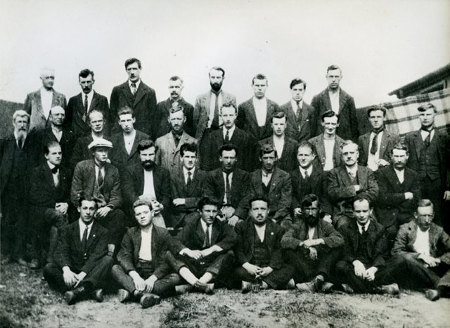 Group of internees, Ballykinlar Internment Camp, 1920