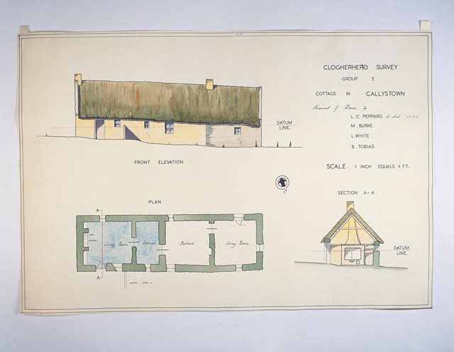 Clogherhead, Co. Louth, 1944: Architectural Drawings and Watercolours of Traditional Houses