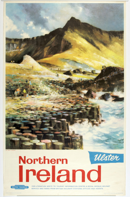 Northern Ireland. Ulster. British Railways. The Giants Causeway, County Antrim