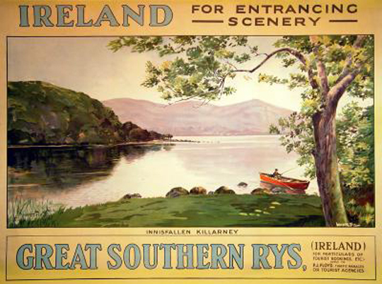 Ireland for Entrancing Scenery. Innisfallen. Killarney. Great Southern Rys, (Ireland)