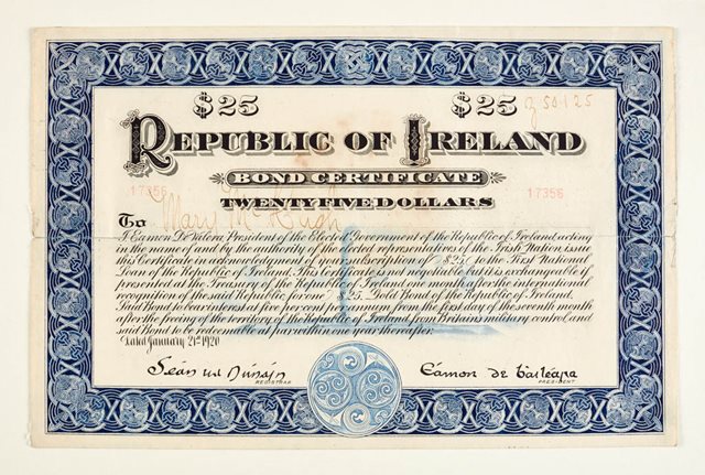 $25 Republican Loan Bond, 1920