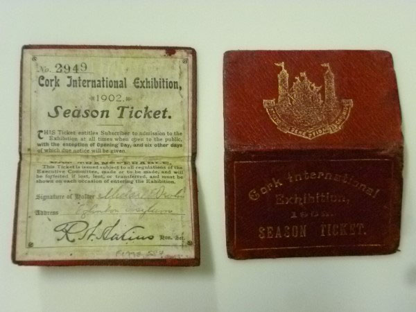 Pair of Season Tickets for Cork International Exhibition 1902
