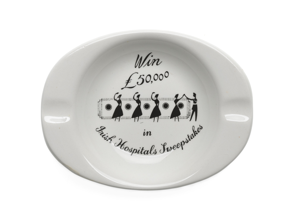 Irish Hospital Sweepstake Ashtray