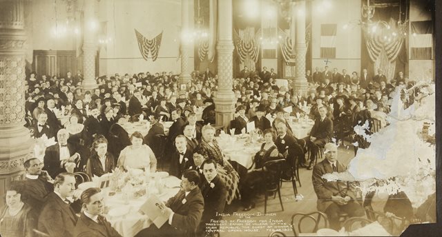 The India Freedom Dinner of the Friends of Freedom for India, 1920
