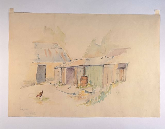 Lusk, Co. Dublin, 1943: Architectural Drawings and Watercolours of Traditional Houses