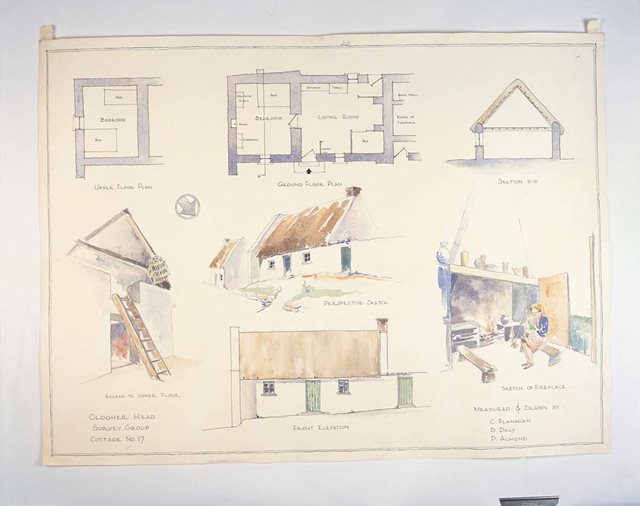 Clogherhead, Co. Louth, 1944: Architectural Drawings and Watercolours of Traditional Houses