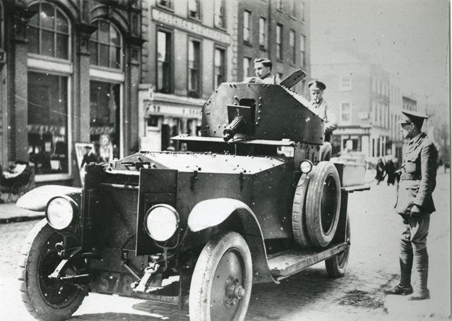 British Army vehicle, Dublin, 1920-1921
