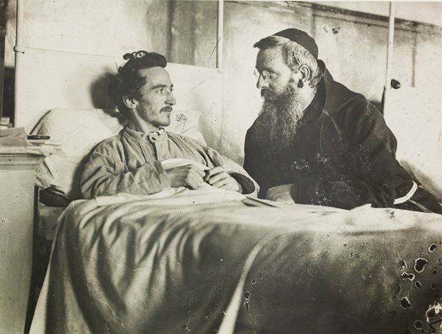 Cathal O'Shannon and Fr Augustine, Mater Hospital, 1920